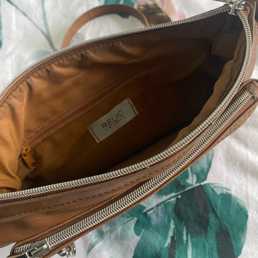 Relic Tan Crossbody Bag with Silver Accents - Picture 3 of 3